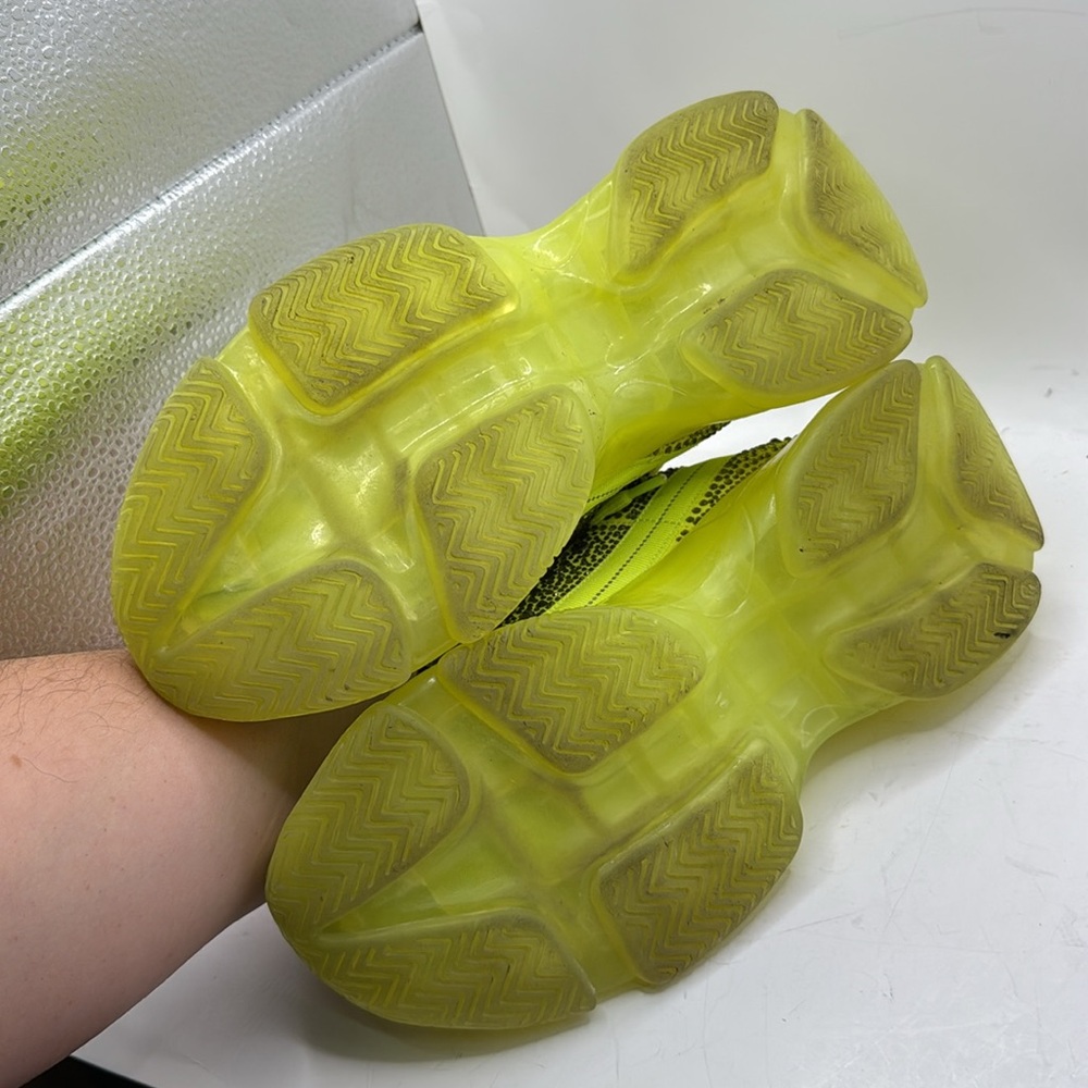 Steve Madden Maxima Athletic Shoes Sneakers Yellow Green Bedazzled Jewel Women 9 - Picture 6 of 14